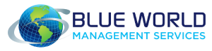 blue world logo website